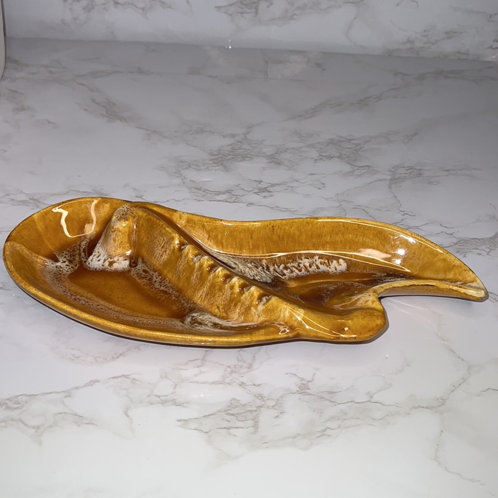Vintage California Ash Tray or Dual Snack Knick Knack stamp Marcia of Calif  70c
